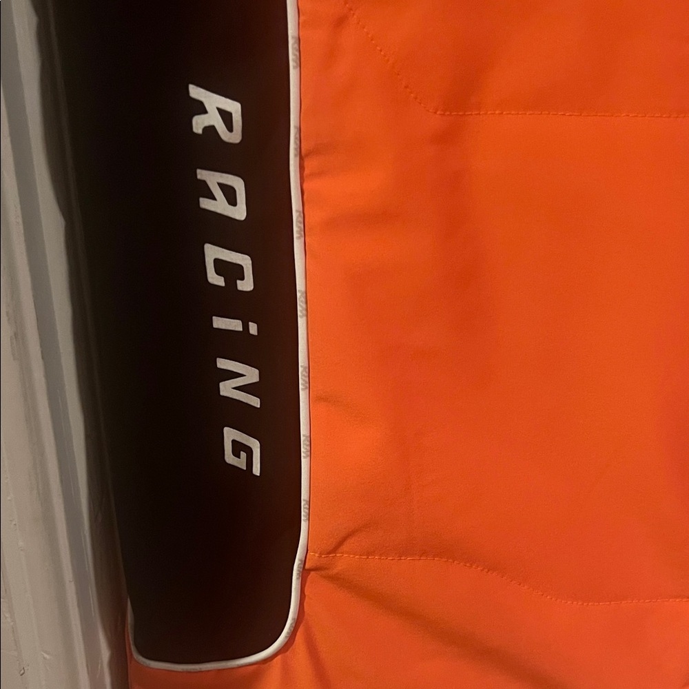 Men's Orange and Black Vest - Picture 2 of 7